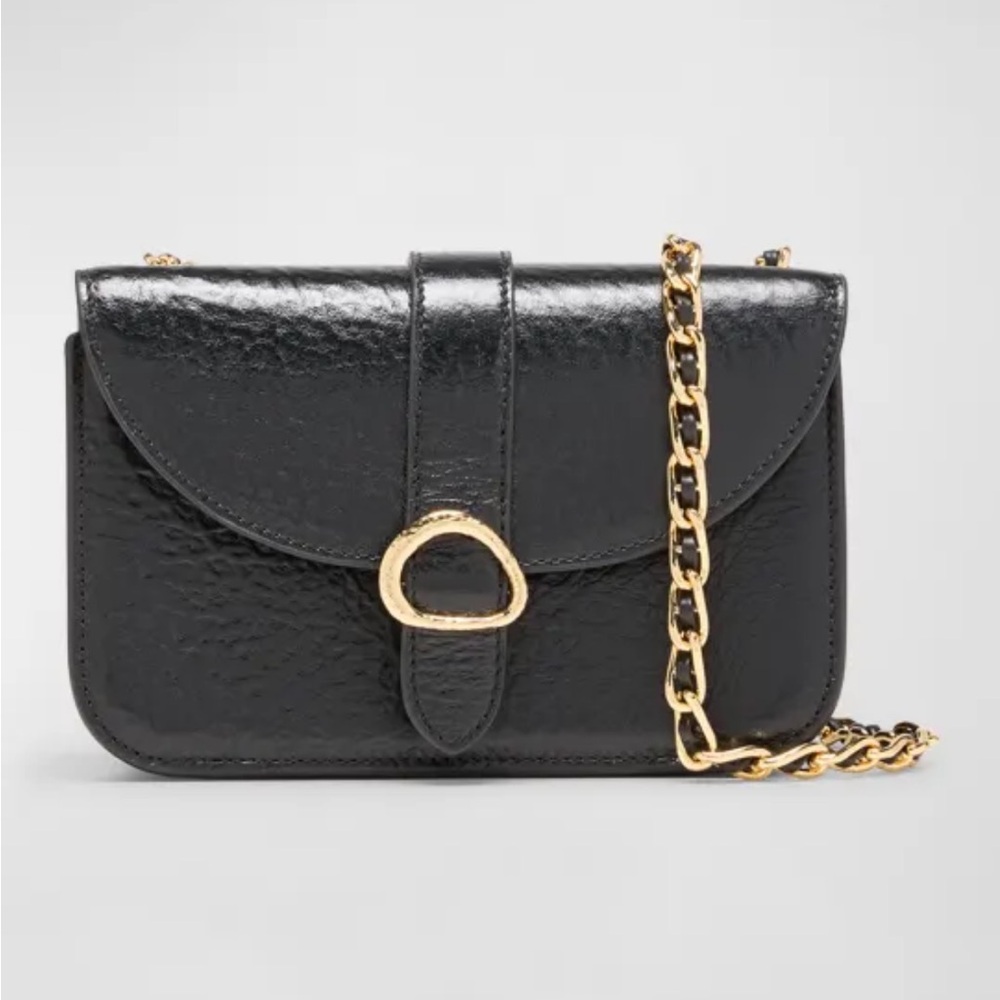 Ulla Johnson Esme Small gold Chain Leather Crossbody Bag purse
